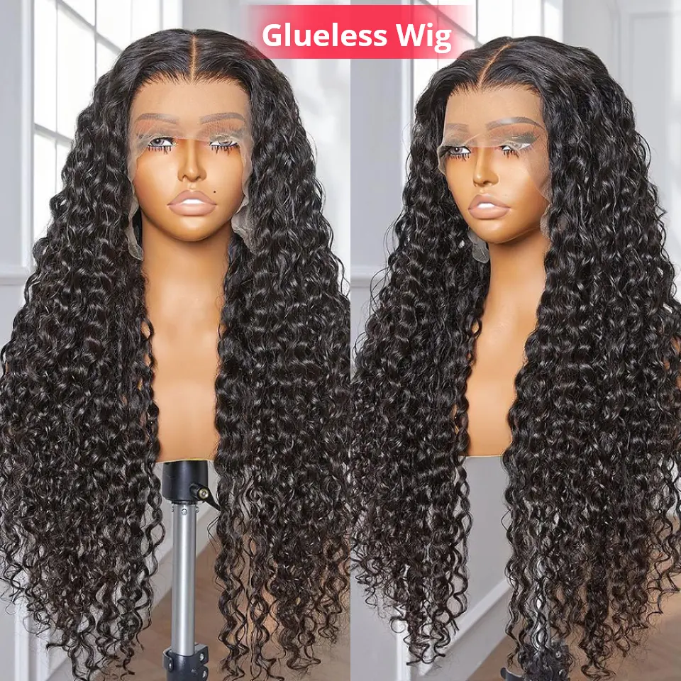 Wholesale Peruvian 13X4 13X6 Curly Human Hair 360 Full Hd Pre Pluck Swiss Transparent Lace Closure Frontal Wig For Black Women