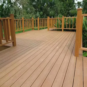 Không thấm nước composite decking ngoài trời WPC ngoài trời decking sàn