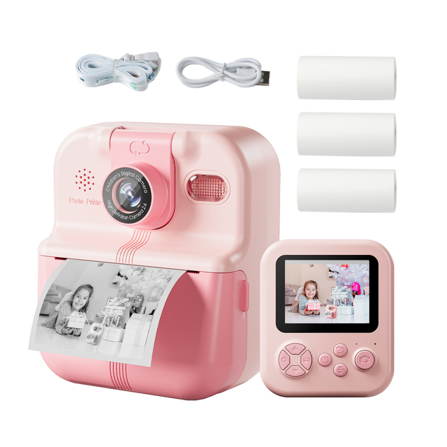 Factory Children's Instant Camera 1080p Photo Printer Kids Mini Thermal Print Camera Toys Gift Instant Camera Printer