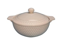 Ensemble de casseroles en céramique à prix d'usine, blanc, antiadhésif, avec couvercle en verre, pour soupes, OEM