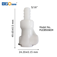 DGOzone – Raccord rapide à prix d'usine avec robinet d'arrêt, raccord cannelé 1/4, 5/16, 3/8 en POM et EPDM, sans fuite, pour air et eau
