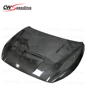 غطاء محرك من ألياف الكربون بتصميم CWS لسيارة إنفينيتي Q50 موديلات 2014-2021، غطاء أمامي مع فتحات تبريد - Product Image 2