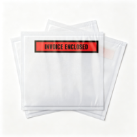 Enveloppes d'emballage industrielles transparentes autocollantes en plastique imperméables pour les étiquettes de factures d'expédition, les boîtes de colis