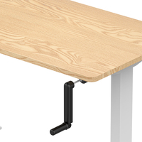 Table à manivelle manuelle pour se lever et s'asseoir, bureau debout manuel, bureau à hauteur réglable à manivelle