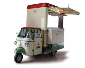 Camion de nourriture mobile électrique à vendre, kiosque de vente rapide de glaces, tricycle Ape, chariot de nourriture avec cuisine complète - Product Image 5