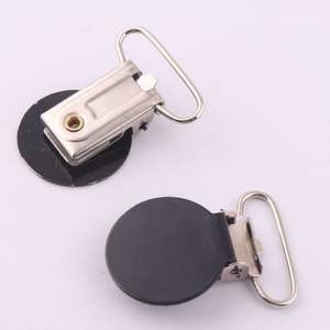 Attache-sucette ronde en métal réglable avec finition peinte, légère (7g) pour accessoires d'alimentation infantile - Product Image 3