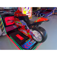 Machine de jeu d'arcade de simulation de course automobile et de moto à monnayeur, personnalisable avec initiales, en promotion