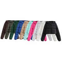 Nouvelle Collection Automne/Hiver 2025 – Doudoune Courte Urbaine Décontractée Unie à Capuche pour Femme, Style Européen et Américain, Modèle W055