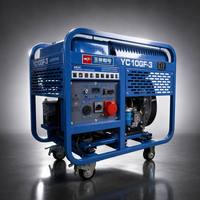 Groupe électrogène diesel YC10GF-3 10kW 11kW 230V/400V monophasé/triphasé portable pour la construction
