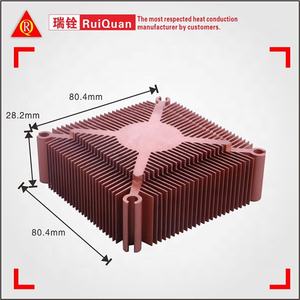 Serie 6000 su ordinazione di alluminio profili di dissipatore di calore quadrato di estrusione con rame PC CPU fabbrica di raffreddamento diretto dissipatore di calore in scatola - Product Image 5