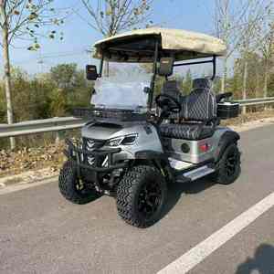 Açık ve tatil için uygun 60V 4 kişilik elektrikli Golf arabası yükseltilmiş elektrikli Off-Road araç Golf arabası - Product Image 1