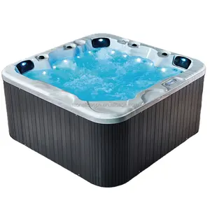Outdoor SPA bath with lounge 5 Person Lucite Acrylic Hot Tub Spa bed