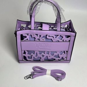 Bolso Tote SLL 2025, Nuevo Diseño Retro con Patrón Calado, Color Sólido, Bolso <span class=keywords><strong>de</strong></span> Mano Elegante - Product Image 6