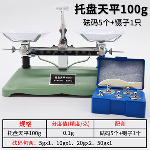 Balanza de platos 100g 200g 500g 1000g (incluye soporte para pesas) para enseñanza de física y práctica de equilibrio para estudiantes - Product Image 4