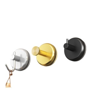 2 gói thép không gỉ hút cup <span class=keywords><strong>Hooks</strong></span> vòi hoa sen cho phòng tắm trên cửa sổ gương vàng kim loại hút ly móc - Product Image 4