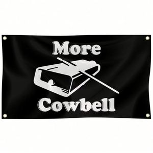 Tapiz Decorativo de Pared More Cowbell de 3x5 pies para Habitación, Dormitorio Universitario, Sala de Estar - Product Image 1