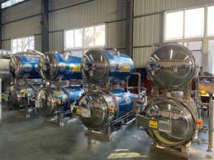 Autoclave industriel professionnel de stérilisateur de nourriture pour des plateaux en plastique de boîtes en métal ou la nourriture ensachée pour la marmite - Product Image 5