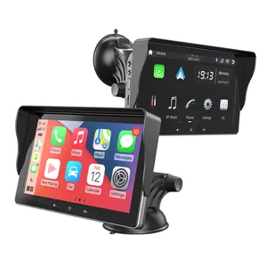 GRANDnavi Portable Car Radio 7 Inches Linux System Carplay Androidauto Mirror Link Built-in Microphone
