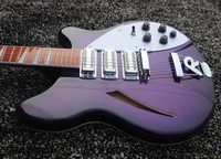 Gitar Elektrik Weifang Rebon 6 Senar Ricken 360 Warna Ungu Sunburst