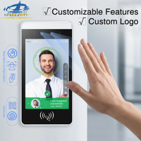 HFSecurity RA08 Terminal de Control de Acceso con Pantalla Táctil de 8 Pulgadas y Reconocimiento Facial y de Venas de la Palma de la Mano, Dispositivo Biométrico Android