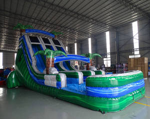 Glissière d'eau gonflable en PVC bleu de qualité commerciale pour enfants géant sautant plein d'entrain <span class=keywords><strong>toboggan</strong></span> <span class=keywords><strong>toboggan</strong></span> parc de <span class=keywords><strong>trampoline</strong></span> de 3 ans - Product Image 5