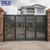 Porte coulissante automatique rétractable à double battant, porte pliante en aluminium avec cadre en ardoise, porte bi-pliante