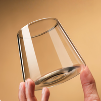 Mug à café en verre borosilicate de haute qualité, design moderne, résistant aux hautes températures, isolé, réutilisable, transparent, sans BPA, compatible micro-ondes