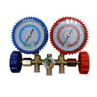 Ensemble de manomètres pour réfrigérant pour climatisation automobile - Compatible avec R134/R410a/R22/R407c Outils automobiles