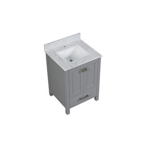 24 inch <b>Free</b> <b>Standing</b> Modern High End <b>Bathroom</b> Vanity with Ceramic Basin and Water Resistant Features - Product Image 3