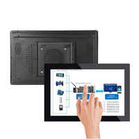 15.6 21.5 23.8 27 32 Inci PC Panel All-in-One Industri Android 12 RK3588, Monitor Layar Sentuh Kapasitif untuk Pemasangan di Dinding, Mini PC