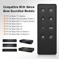 Control Remoto de Repuesto para Bose Solo 5, 10, 15, para Altavoces de TV y Barra de Sonido Solo Serie II, Sistemas de Audio para TV Serie II 5, 10, 15