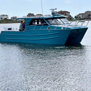 11m X 3.5m Aluminium Catamaran Loisirs Pêche Petit Bateau Eau de Mer <span class=keywords><strong>Cabine</strong></span> à Grande Vitesse Bateau de Loisirs Fermé - Product Image 1