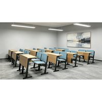 Chaise de salle de conférence scolaire moderne PM-2981YC avec tablette d'écriture et système de retour par gravité