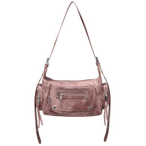 Nouveau sac <span class=keywords><strong>pour</strong></span> <span class=keywords><strong>femme</strong></span> de style <span class=keywords><strong>moto</strong></span> coréen, sac à bandoulière imperméable à fermeture éclair, sac bandoulière - Product Image 6