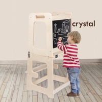 Tour d'apprentissage Montessori en cristal, table de lavage pour bébé, échelle, tabouret, marchepied, table de lavage, escalier