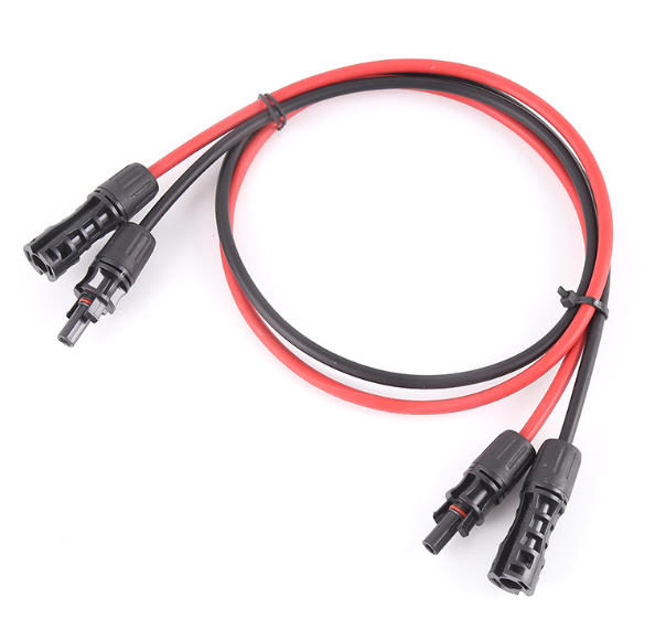 XLPE TUV  12 AWG 4mm2 Tinned-Copper Conductor   1000V 1500V Solar Connector with Solar PV Cable