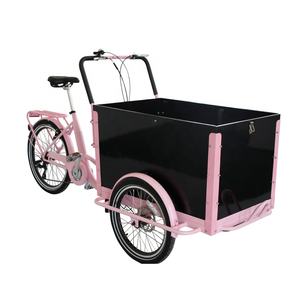 Servicios de Entrega, Triciclo de Carga con Pedales, Bicicleta Eléctrica de Carga, Bicicleta Eléctrica Holandesa <span class=keywords><strong>Enduro</strong></span> Camper, Bicicleta Familiar de Carga de 3 Ruedas, Bakfiet - Product Image 1