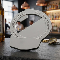 Décapsuleur de bière en alliage de zinc plaqué argent avec logo émaillé drapeau australien, personnalisé pour la cuisine et la collection de cadeaux