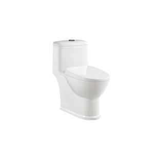 Inodoro de Cerámica con Sifón, Montado en el Suelo, Estilo Moderno Occidental, de Una Pieza, Alargado, para Baño, Estilo ADA, Gran Venta SHUIDAO - Product Image 1