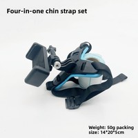 Support de menton pour casque de moto, kit de prise de vue pour téléphone portable, GoPro, sangle de fixation pour mentonnière de casque