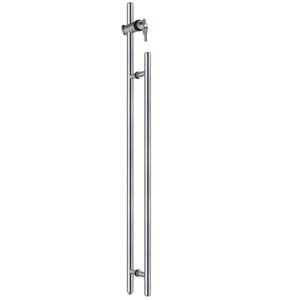 Khóa Tay Nắm Cửa Kính Bằng Thép Không Gỉ Với Ngón Tay Cái Và Chìa Khóa - Product Image 1