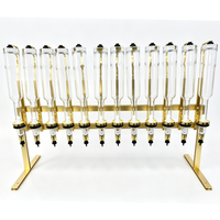 Distributeur de parfum de bureau personnalisé GOLD pour 6/8/12 bouteilles de 500 ml, machine de remplissage d'huiles essentielles, bar à parfum pour décoration de mariage