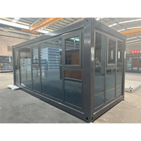 Maison pliante portable prête à l'emploi ensemble complet de 3 chambres conteneur maison 40 pieds facile à assembler maisons préfabriquées pliables