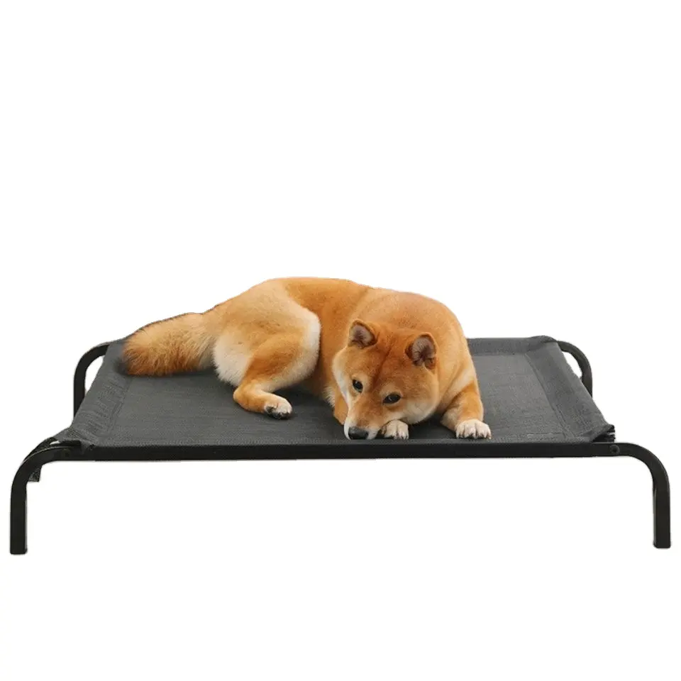 Wholesale large Luxury Cheap waterproof Elevated metal Steel Frame Raised Summer Pet Dog Mesh summer cooling pet bed for big dog