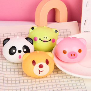 <b>Cute</b> Animal Squad Squishy Toy Panda Pig Frog <b>Bear</b> PU Squeeze Stress Relief Sensory Fidget Creative Anxiety Relief - Product Image 2