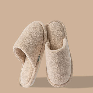 Nouvelles pantoufles d'intérieur chaudes et antidérapantes pour couples, collection automne-hiver 2025, avec doublure en coton - Product Image 6