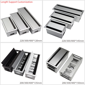 Passacavi per Scrivania, Coperture per Fori Cavi, Scatola in Alluminio per Gestione Cavi con 86 Fori e Base - Product Image 1