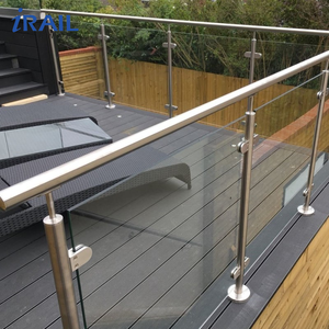 Rampe en verre trempé, balustrade et main courante en acier inoxydable 304, système de rampe de balcon/escalier moderne et durable, installation facile - Product Image 3