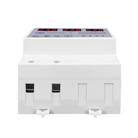 TOMZN 63A 3 Fasa 3P+N DIN Rail Pemilih Fasa Voltmeter Dapat Diatur Proteksi Tegangan Lebih dan Kurang Monitor Relay Pelindung