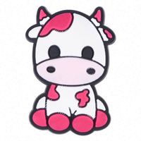 Breloque de chaussure motif vache, breloque de chaussure imprimé vache pour la décoration de sabots, breloque de chaussure Cowgirl pour cadeau d'enfant